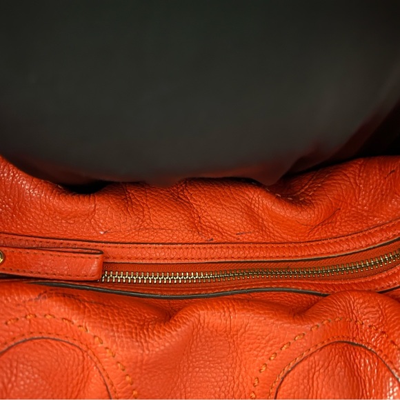 Tory Burch Fire Orange Amalie 2 way bag - Picture 8 of 16